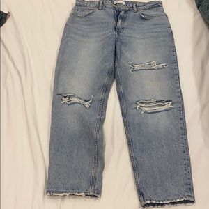 Ripped Mom TRF Jeans